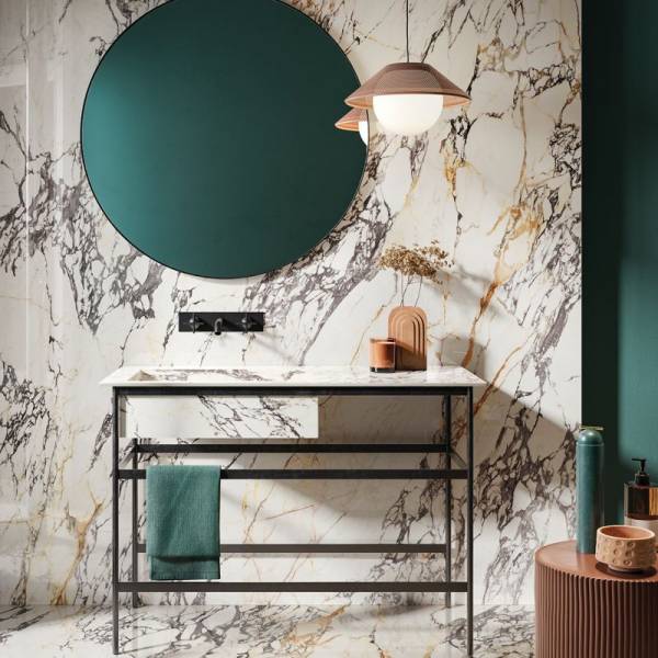 imitation marbre en gres cerame