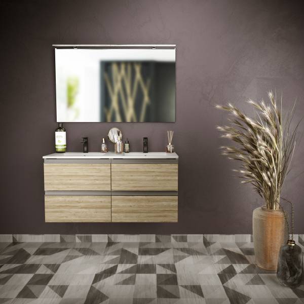 Meuble de salle de bain Powell, fabriqué en France