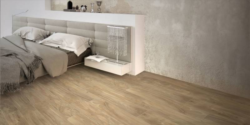 Chambre avec effet bois honey