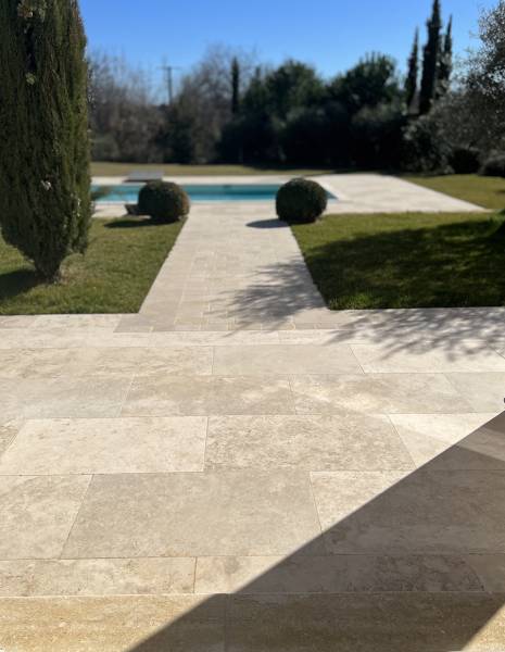 terrasse travertin mix