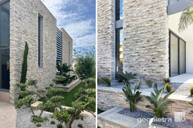 Parement de pierre naturelle en panneau