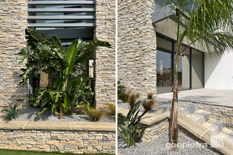 Parement de pierre naturelle en panneau